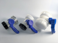 Vanne papillon manuelle en aluminium Changle de 2 pouces DN40 DN50 PP pour conteneur IBC