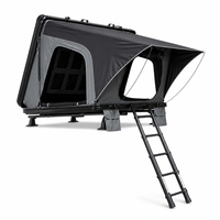 Tente de toit triangulaire en aluminium Zentopia à coque rigide pour 2 personnes, ouverture rapide en 30 secondes, imperméable, échelle télescopique, SUV 4x4, camping, OEM