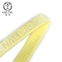 Bande élastique en nylon et élasthanne avec logo personnalisé en relief, couleur unie, imprimée avec le nom de la marque, 50 yards/rouleau