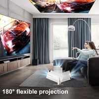 Mini Proyector C16 para Viajes al Aire Libre, Precio Sorpresa al por Mayor, 250 ANSI Lúmenes, LCD Portátil con Soporte, Android 11.0, LED