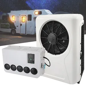 Okyrie Food Truck Marine Ac Unit Domestic Complete Dc Powered Ducted Portable 12 Volt Rv Air Conditioner For Enclosed Trailer