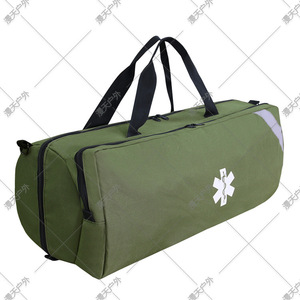 Sac de premiers secours en tissu Oxford rouge avec bandoulière et poche zippée pour la formation aux secours d'urgence, unisexe, taille unique - Product Image 4