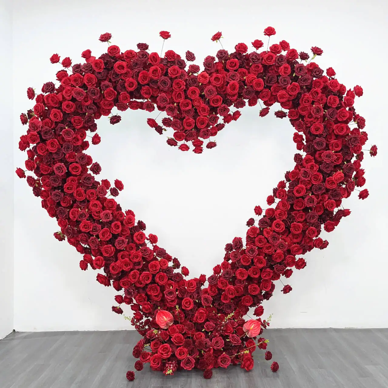 FAH001 Wholesale Heart Flower Arch Backdrop