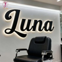Enseigne de café intérieure pour magasin, enseigne murale 3D rétroéclairée en lettres Haolit, enseigne LED pour magasin, enseigne de marque pour extérieur