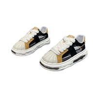 Baskets compensées colorées à bout coquille et patchwork pour femme – Chaussures décontractées quotidiennes style streetwear