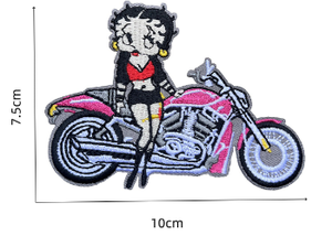 Популярные нашивки для одежды с вышивкой, нашивки с изображением Бетти Боп, дизайнерские нашивки с изображением Бетти Боп, приклеиваемые к одежде. - Product Image 3