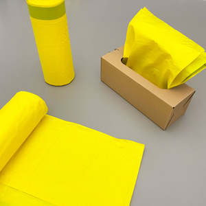 Sacs poubelle biodégradables compostables jetables écologiques en plastique avec cordon de serrage - Product Image 4