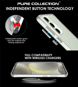 Funda Transparente Antigolpes y Antiarañazos de TPU y PC con Brillantina para Samsung Galaxy S24 FE <span class=keywords><strong>S23</strong></span> Plus S25 S26 Ultra - Product Image 3
