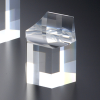 Bloc De verre en plexiglas transparent De 8 pouces, colonne irrégulière, bloc acrylique, objets bidimensionnels ou tridimensionnels, bloc Laser acrylique