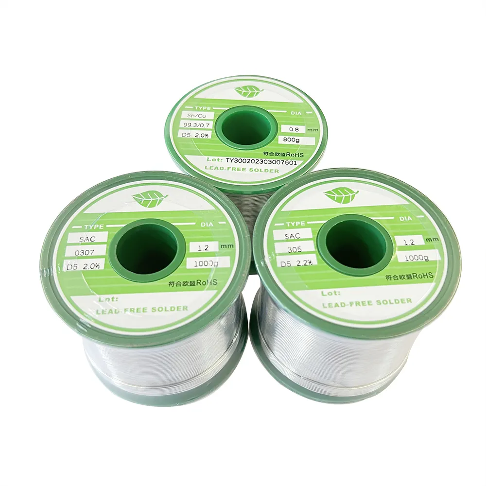 Solder Wire Lead 0.8mm 99.3Sn/0.7Cu Lead Tin Flux Cored Tin Welding 0.45 0.6 0.8 1.0 mm 1.2mm For Electrical Soldering