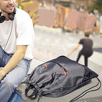 Grand sac à cordon de sport pour voyage, sac à dos avec cordon, imperméable, de grande dimension, pour la gymnastique et les voyages