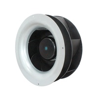 Ventilador Centrífugo EC de Alta Eficiencia de 250 mm, Control de Velocidad 0-10 VCC/PWM/RS485, Ventilador de Curva Inversa para Purificador de Aire HVAC