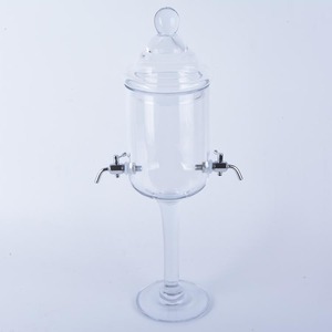 Carafe à absinthe <span class=keywords><strong>en</strong></span> <span class=keywords><strong>verre</strong></span> au design classique avec deux robinets - Product Image 3
