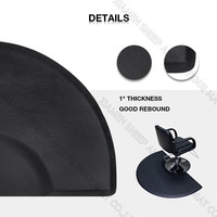 Tapis de sol imperméable en PU pour salon de coiffure, anti-fatigue, pour coiffeur, tapis de sol anti-fatigue pour salon de coiffure