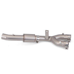 Nuevo tubo de enlace medio modificado para Yamaha 2017 R1 <span class=keywords><strong>MT10</strong></span> R1M 2015 <span class=keywords><strong>2021</strong></span> Compatible con silenciador de 51mm antideslizante para escape de motocicleta - Product Image 3