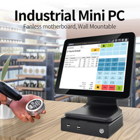 Mini PC de bureau personnalisé en alliage d'aluminium multi-interface avec connexion USB, alimentation et ventilateur, compatible Windows 11, en stock