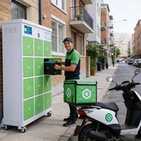 Estación de Intercambio de Baterías de 12 Compartimentos, Intercambio Rápido de 3 Segundos, Universal 48V 60V 72V