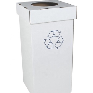 Lixeira PP ondulado de 70 Litros Lixeira de metal de melhor qualidade para reciclagem de resíduos, conjunto de produtos por atacado, tampa de metal plástico - Product Image 5