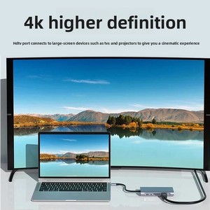 Convertidor USB-C 11 en 1 Tipo-C, Base de Expansión para Portátil con Hub RJ45 4K, en Stock - Product Image 4