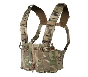 Lightweight SF Tactical Camouflage H-Shaped Suspender Custom Modular MOLLE Mount Chest Mount Personal Defense Equipment
