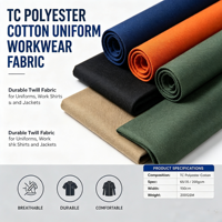 Service de fabrication de tissus en mélange de coton et de polyester texturé sur mesure pour les vêtements et les textiles de maison