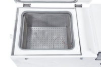 Congélateur horizontal double température pour supermarché 200L 300L 500L, réfrigérateur pour viande congelée, prix compétitif, moteur central