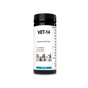 14 veteriner ve insan idrar tahlili Test şeritleri, mikro albümin kreatinin teşhis Test idrar Dipstick testi - Product Image 1