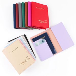 Custom Logo PU Leather Summer Travel Passport Cover Sleeve <b>Feather</b> Decoration Fashion Certificate Bag Personalized 5 in - Product Image 2