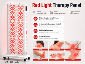 Pannello per Terapia a Luce Rossa di Grado Medicale, Dispositivo PBM a Pavimento per Schiena e <span class=keywords><strong>Spalle</strong></span>, per la Cura della Pelle, Funzionamento Silenzioso - Product Image 2