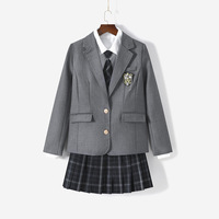 2025 venta al por mayor traje de uniforme de clase estudiantes de secundaria alto rendimiento niñas graduación uniforme escolar