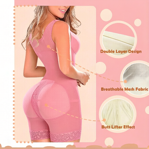 Gaine de récupération post-partum à fermeture avant, body sculptant effet sablier, couvrant la poitrine, Fajase Colombiana pour femme avec fermeture éclair à l'entrejambe - Product Image 4