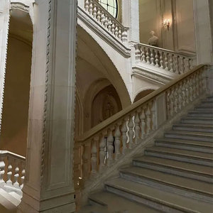 Barandilla <span class=keywords><strong>de</strong></span> escalera moderna tallada a mano personalizada, <span class=keywords><strong>precio</strong></span> <span class=keywords><strong>de</strong></span> balaustre <span class=keywords><strong>de</strong></span> balcón <span class=keywords><strong>de</strong></span> <span class=keywords><strong>granito</strong></span> blanco y mármol - Product Image 6