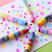 Surligneur solide, couleur rétro, marqueur fluorescent, stylo pour étudiants, lot de 6 couleurs, couleur bonbon, marqueurs surligneurs créatifs à séchage rapide