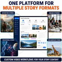 Logiciel de visualisation d'histoires longues personnalisé avec IA pour la production de contenu YouTube