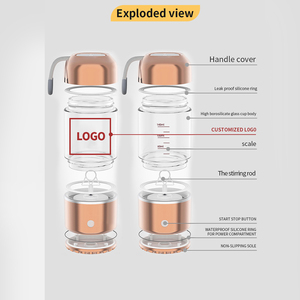 Mini brosse détachable caractéristique propre charge rapide anti-éclaboussures verre agitant tasse Drinkware produit - Product Image 3