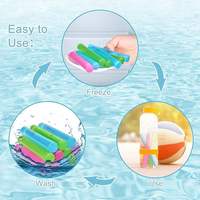 Glaçons en plastique Bâtons de glace de refroidissement réutilisables Bouteille d'eau congelable colorée Tiges de refroidissement pour boissons Bâtons de glaçons réutilisables