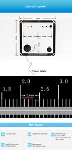 電子共焦点顕微鏡用マイクロメータースケールのデジタルビデオ顕微鏡校正ツール - Product Image 2