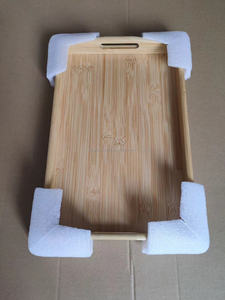 Bandeja para servir comida de cocina personalizada, plato rectangular acrílico de <span class=keywords><strong>Metal</strong></span> y madera para aperitivos, galletas de frutas con patrón ovalado para uso doméstico - Product Image 5