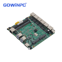 Perangkat Jaringan LAN Industri 6 Port Soket Intel I7-8550U I5-7200u I3-6006u I7-7500U 2x SO-DIMM DDR4 Maks 64GB 4USB3.0 Router Lunak