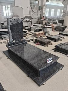 バハマ産ブルーストーン花崗岩製、木の形をした墓石・モニュメント・ヘッドストーン - Product Image 5