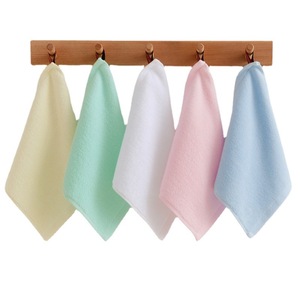 Fazzoletto Piccolo in Puro Cotone Jacquard, 32 Pezzi, Tinta Unita, per Bambini, Uso Domestico e Asilo, Produttore all'Ingrosso - Product Image 1