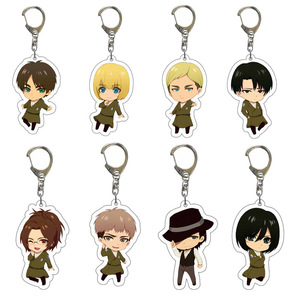 38 Estilos de <span class=keywords><strong>Shingeki</strong></span> <span class=keywords><strong>No</strong></span> <span class=keywords><strong>Kyojin</strong></span>, Rivaille, Ackerman, Eren Jaeger, Llavero de Acrílico de Anime, Joyería de Plástico, Artesanía de Dibujos Animados - Product Image 5