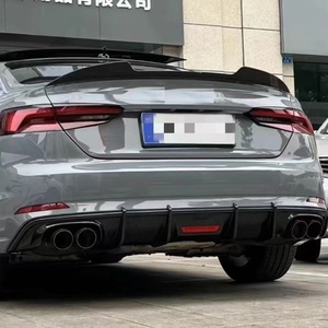 Xe A5 S5 sợi carbon kết cấu phía sau khuếch tán RS5 bóng đen phía sau bội khuếch tán Splitter môi cho Audi A5 S5 B9 2017 2018 2019 - Product Image 6