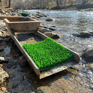 Tapis en herbe synthétique HDPE durable pour <span class=keywords><strong>la</strong></span> prospection aurifère, avec support non-tissé, imperméable et écologique, pour <span class=keywords><strong>la</strong></span> prospection aurifère en rivière et en ruisseau - Product Image 3