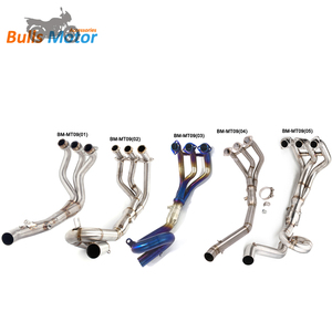 Tubo de Escape de Acero Inoxidable para Motocicleta, Tubo de Curva de Tubo de Escape MT09 FZ09 XSR900, para <span class=keywords><strong>Yamaha</strong></span>, Delantero de Motocicleta, 2014 a <span class=keywords><strong>2018</strong></span>, 1 Unidad - Product Image 1