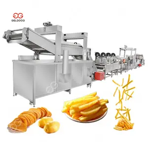 Automatic Conveyor Belt Continuous Electric and Gas French Fries Frying Potato Chips Fryer Machine Price