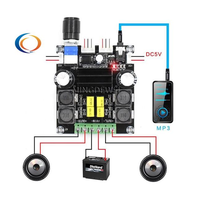 XH-M568 TPA3116 D2 50Wx2 Digital Audio Music Amplifier Board Stereo Amplifier Speaker Amplifiers Board