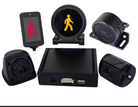 2024 DVS2.0 Kit Dispositivo PSS Sistema de información de punto ciego con cámara AI frontal y lateral Detección de peatones, Advertencia de Riesgo alto/bajo