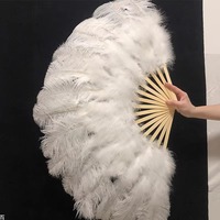 Éventails à main en plumes d'autruche Bar de danse du ventre Accessoires de mariage