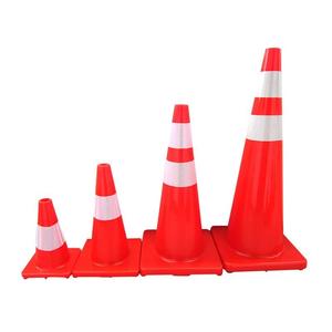 HONGQIAO Cone de aviso de controle de tráfego em PVC de 12 POLEGADAS 30 cm de altura Cone de segurança em PVC